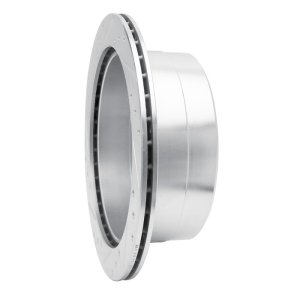 Lexus LX470 Brake Rotor (1) - Rear Right - R1 Concepts - Drilled & Slotted - Silver - `98-`07